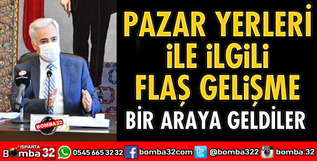 PAZAR YERLERİNİN DURUMU YENİDEN GÖZDEN GEÇİRİLDİ