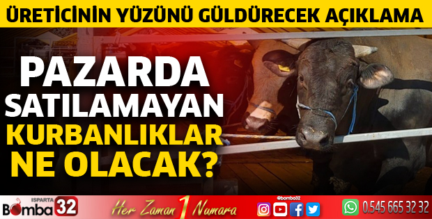Pazarda satılamayan kurbanlıklar ne olacak? 
