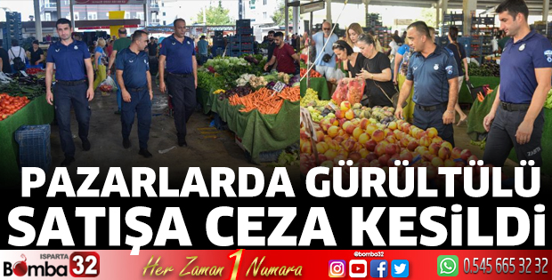 Pazarlarda gürültülü satışa ceza kesildi