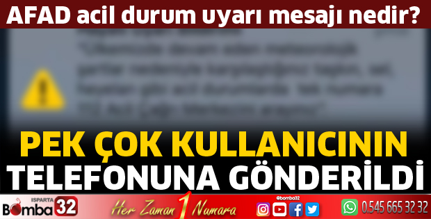 Pek çok kullanıcının telefonuna gönderildi