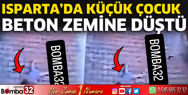 Pencereden beton zemine düştü
