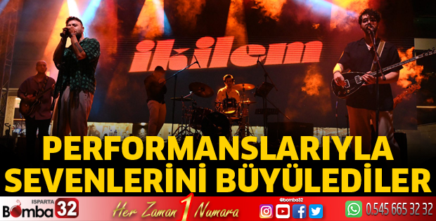 Performanslarıyla sevenlerini büyülediler