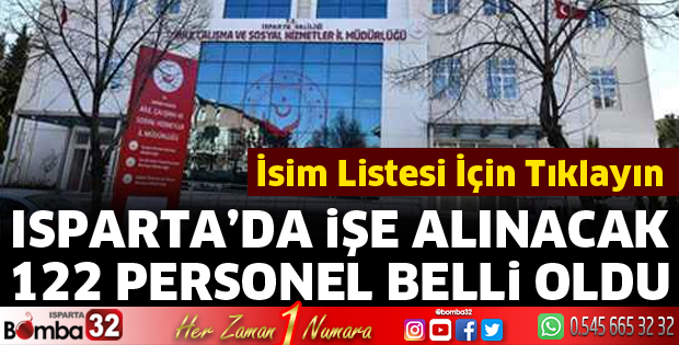 Personellerin isim listesi belli oldu