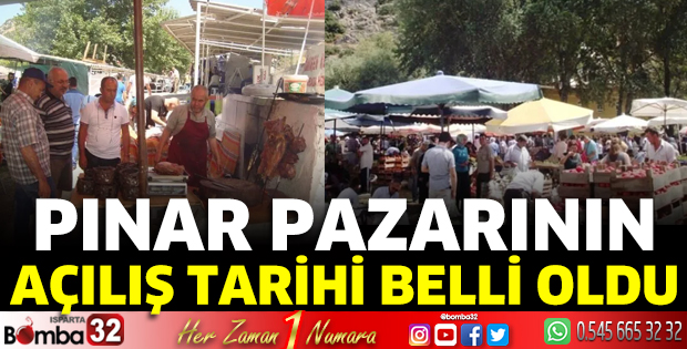 Pınar Pazarı'nın açılış tarihi belli oldu
