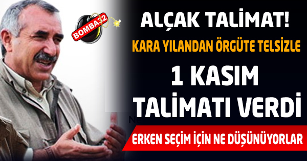 PKK'NIN  1 KASIM KARARI