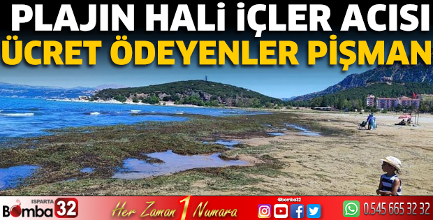 Plajın hali içler acısı
