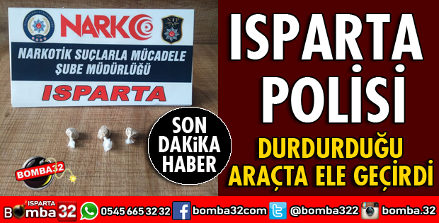 POLİS DURDURDUĞU ARAÇTA UYUŞTURUCU ELE GEÇİRDİ