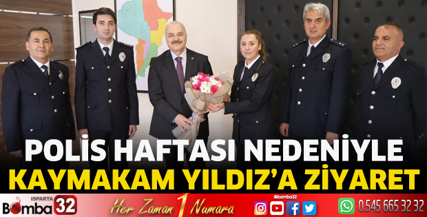 Polis Haftası nedeniyle Kaymakam Yıldız'a ziyaret