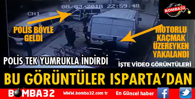 POLİS TEK YUMRUKLA İNDİRDİ