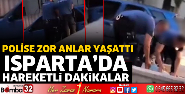 Polise zor anlar yaşattı