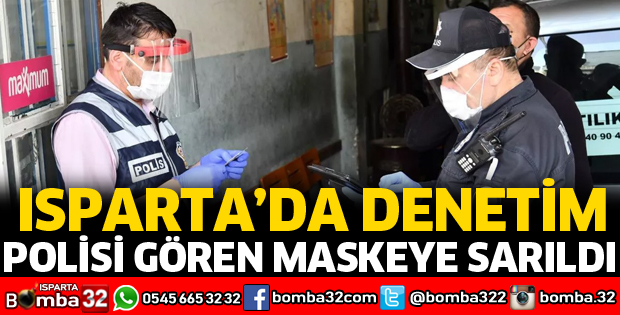 POLİSİ GÖREN MASKEYE SARILDI