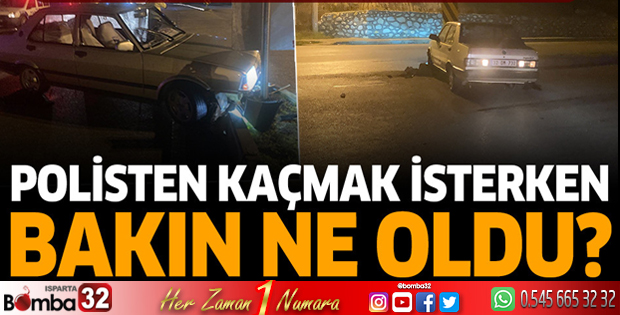 Polisten kaçmak isterken bakın ne oldu?