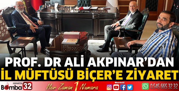 Prof. Dr Ali Akpınar’dan İl Müftüsü Biçer’e ziyaret