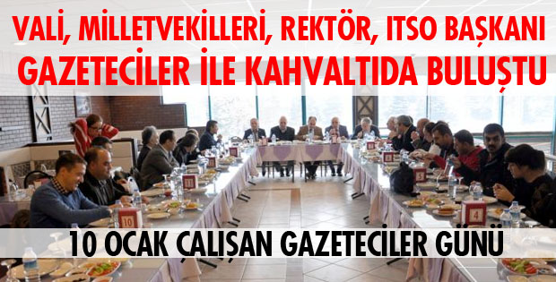 PROTOKOL GAZETECİLER İLE BİR ARAYA GELDİ