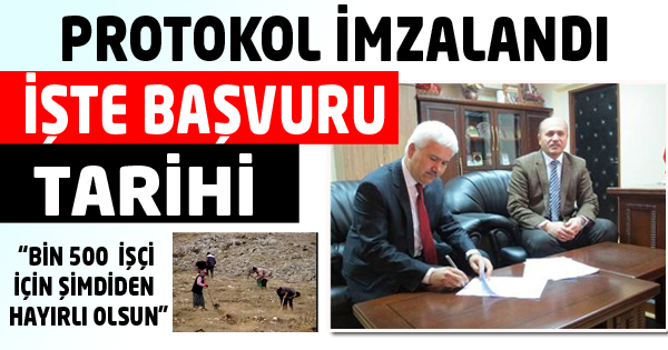 Protokol imzalandı