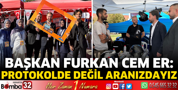 Protokolde değil aranızdayız
