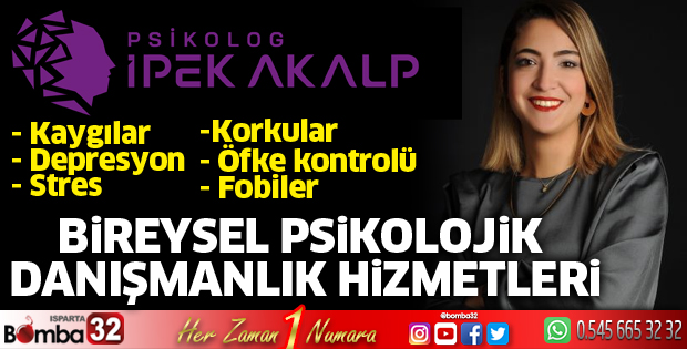 Psikolog İpek Akalp Bireysel Psikolojik Danışmanlık Hizmeti veriyor