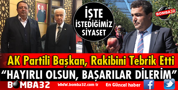 RAKİBİNİ TEBRİK EDEREK BAŞARI DİLEDİ
