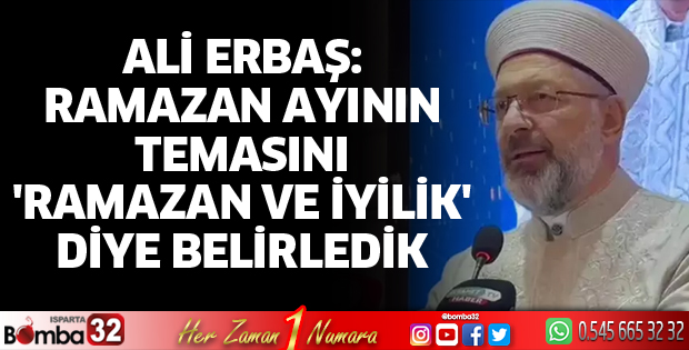 Ramazan Ayının temasını 'Ramazan ve İyilik' diye belirledik