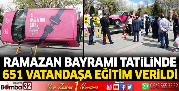 Ramazan Bayramı tatilinde 651 vatandaşa eğitim verildi 