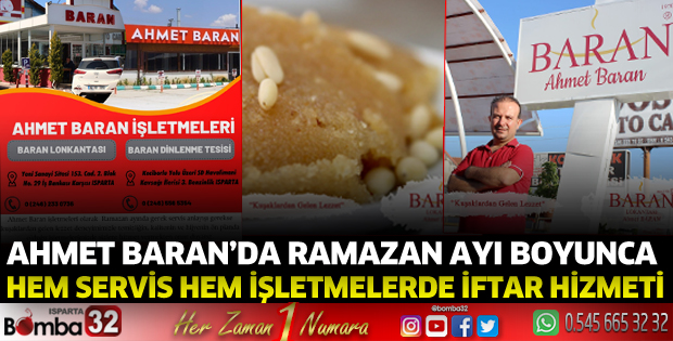 Ramazan'da hem servis hem işletmelerde iftar hizmeti
