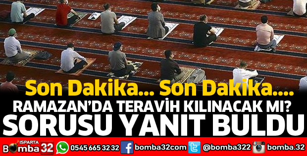 Ramazan'da teravih kılınacak