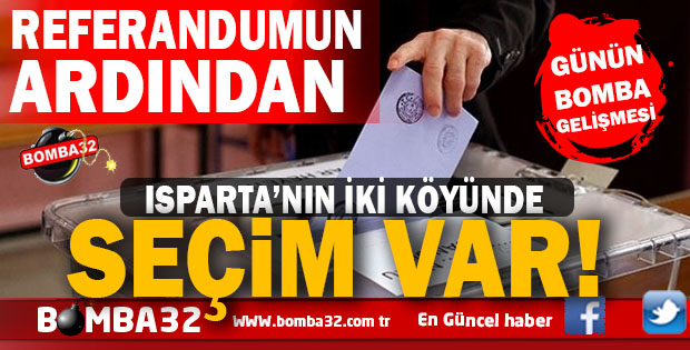 REFERANDUMUN ARDINDAN 2 KÖYDE SEÇİM VAR 