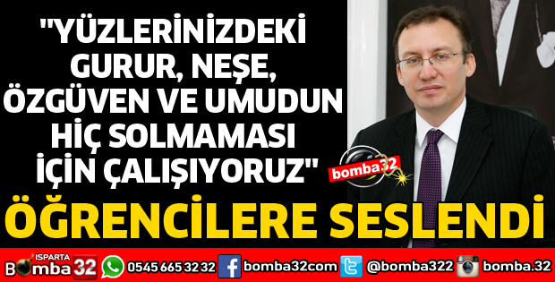 REKTÖR ÇARIKÇI ÖĞRENCİLERE SESLENDİ