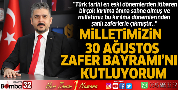 Rektör Çatal’ın “30 Ağustos Zafer Bayramı” Mesajı