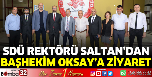 Rektör Saltan'dan Başhekime ziyaret