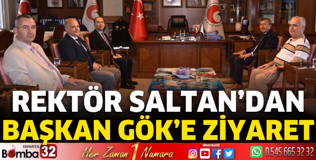 Rektör Saltan'dan Başkan Gök'e ziyaret