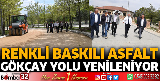 Renkli baskılı asfalt yapılacak