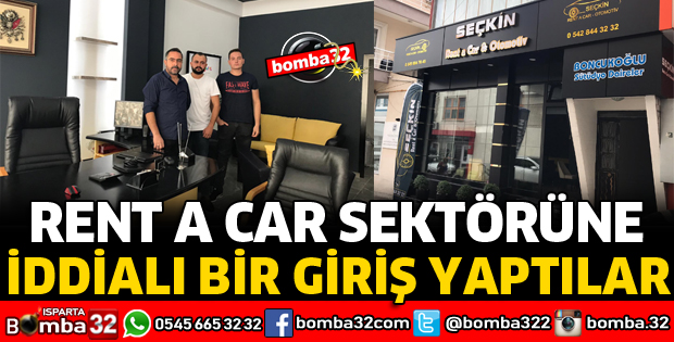 RENT A CAR SEKTÖRÜNE İDDİALI BİR GİRİŞ YAPTILAR