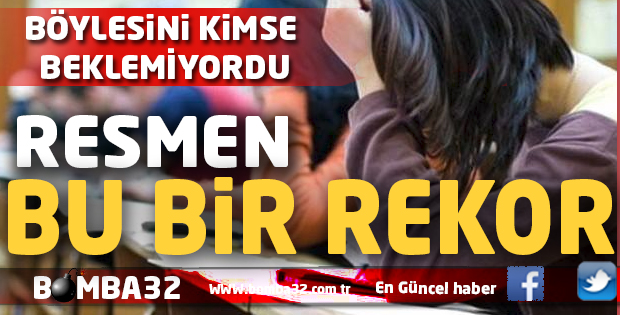 RESMEN BU BİR  REKOR 