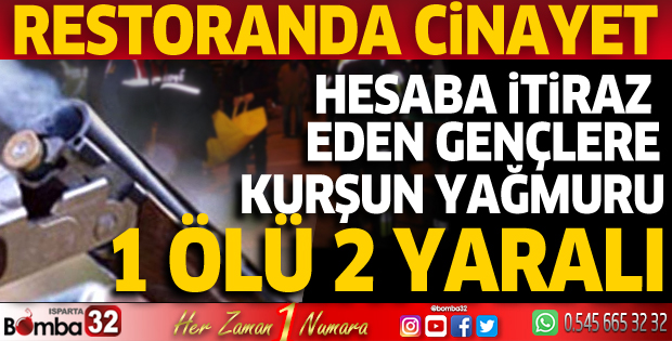 Restoran sahibi hesaba itiraz eden 3 gence av tüfeğiyle sıktı, 1'i öldü