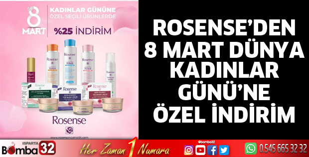 Rosense’den 8 Mart Dünya Kadınlar Gününe Özel İndirim