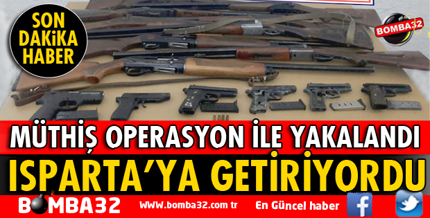 RUHSATSIZ SİLAHLARI SATACAKKEN YAKALANDI