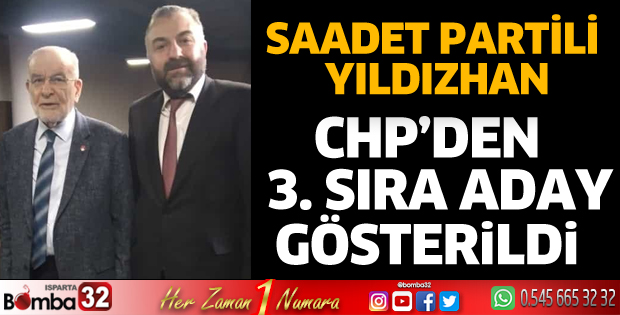 Saadet Partili Yıldızhan CHP listesinde yer aldı
