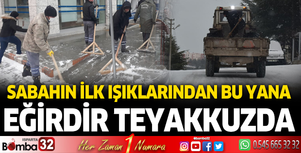 Sabahın ilk ışıklarından bu yana Eğirdir teyakkuzda