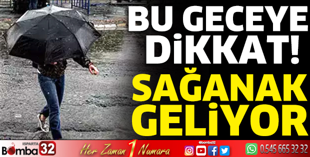 Sağanak geliyor