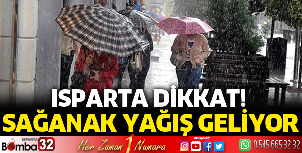 Sağanak yağış geliyor