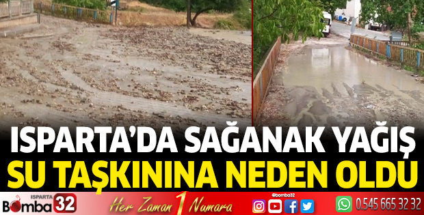 Sağanak yağış su taşkınına neden oldu