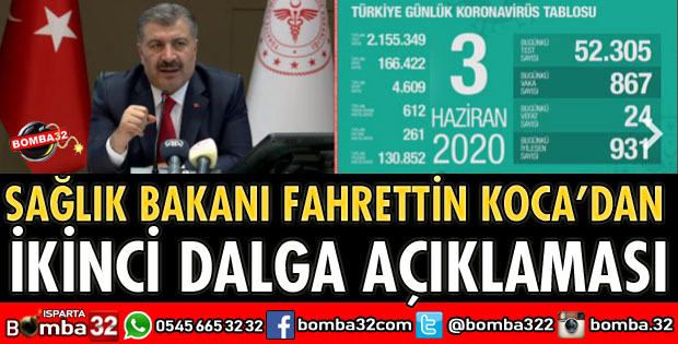 SAĞLIK BAKANI KOCA’DAN İKİNCİ DALGA AÇIKLAMASI