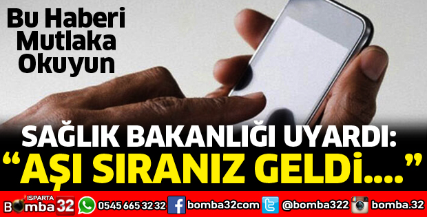 SAĞLIK BAKANLIĞINDAN UYARI