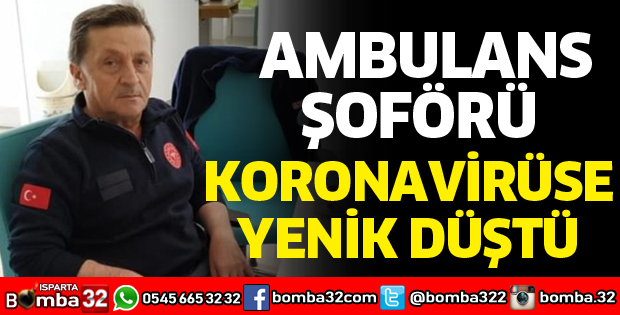 SAĞLIK PERSONELİNİ KORONAVİRÜSE YENİLDİ