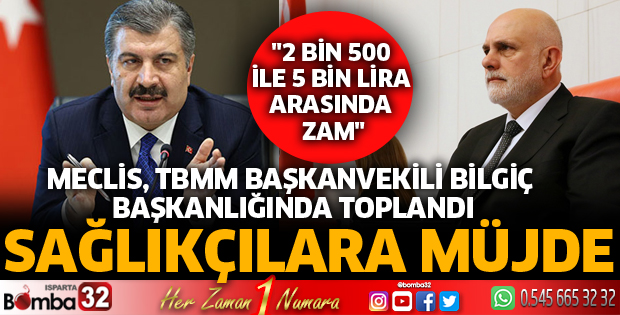 Sağlıkçılara müjde