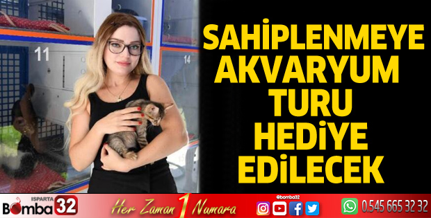 Sahiplenmeye akvaryum turu hediye