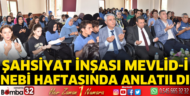 'Şahsiyat İnşası’ Mevlid-i Nebi Haftasında anlatıldı