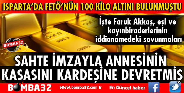 SAHTE İMZAYLA ANNESİNİN KASASINI KARDEŞİNE DEVRETMİŞ