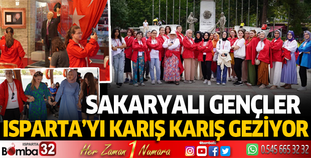 Sakaryalı gençler Isparta'yı karış karış geziyor